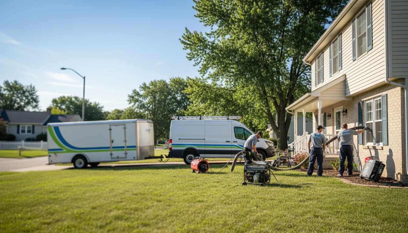 Flooded Basement Restoration And Cleanup With Repair in Saint Lucas, IA near me